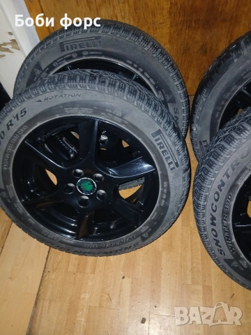 Лети джанти със зимни гуми 5×100 57.1ц.о. шкода, снимка 8 - Гуми и джанти - 53980024