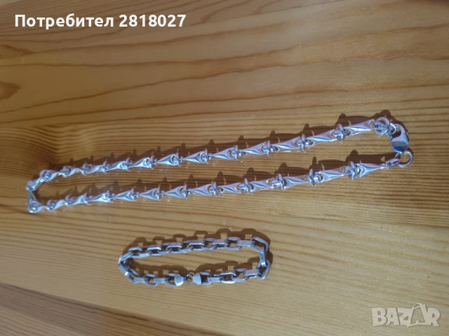 Сребърен ланец - синджир, снимка 12 - Колиета, медальони, синджири - 50704122