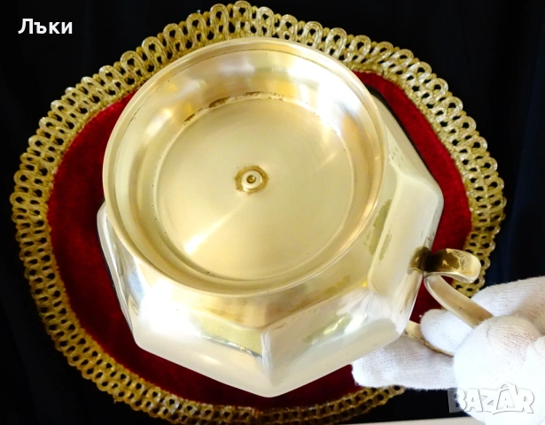 Бронзова кана за вино Art Deco,500 мл. , снимка 6 - Антикварни и старинни предмети - 53357210