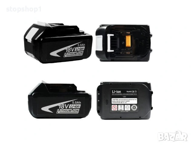 Батерия 18V 5.0Ah Съвместима с Makita, BL1860B, BL1850B, BL1840B, BL1830B, BL1815B, снимка 2 - Винтоверти - 54229109