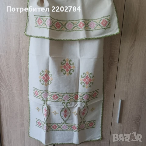 Старинни декоративни кърпа с бродерии,пано за стена
