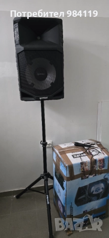 Gemini GSW-T1500PK водоустойчива тонколона със стойка и микрофон, снимка 11 - Тонколони - 51912308