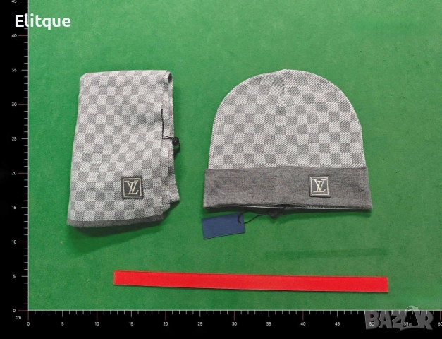 шапка и шал Louis Vuitton 