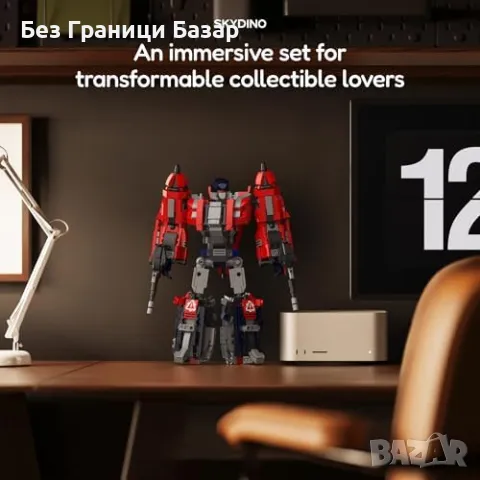 Нов 3 в 1 трансформиращ робот динозавър изтребител 1128 части играчка, снимка 6 - Образователни игри - 48344131