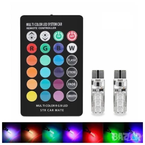 LED крушки T10 12V 2 броя за габарити, снимка 2 - Аксесоари и консумативи - 55865151