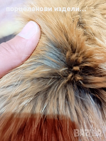 шапка от естествен косъм на лисица детски размер, снимка 8 - Шапки - 53927772