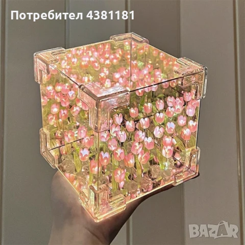 Очарователна нощна лампа лале – Многофункционално освежаване на вашето пространство, снимка 2 - Други - 51168369