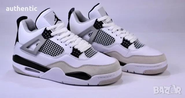 Nike Air Jordan Retro 4 Military Black Мъжки Дамски Маратонки, снимка 5 - Маратонки - 56207626