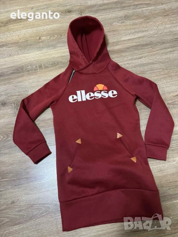 Дамска туника Ellesse Semi Palla Logo Hoodie Dress , М размер, снимка 4 - Спортни екипи - 53204565