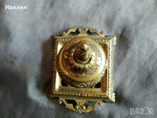стара бронзова мастилница, снимка 4 - Антикварни и старинни предмети - 22146292