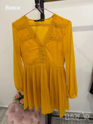 Рокля на Zara в размер S, снимка 5 - Рокли - 48587196