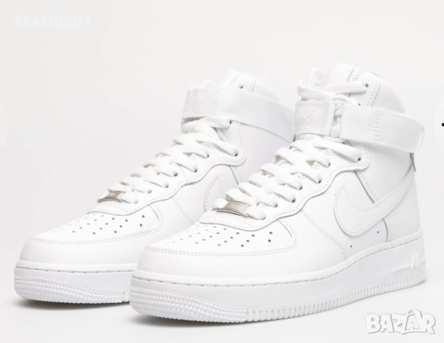 Оригинални кецове на Nike air force 1! Естествена кожа, 38, снимка 2 - Детски боти и ботуши - 51910319