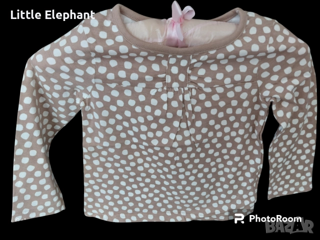 Блузка с дълъг ръкав за мом на 2-3 год панделка на точки,колекция"Points",Англия/нова
