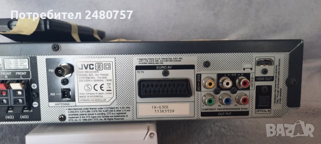 DVD  видео  JVC, снимка 4 - Плейъри, домашно кино, прожектори - 42797232