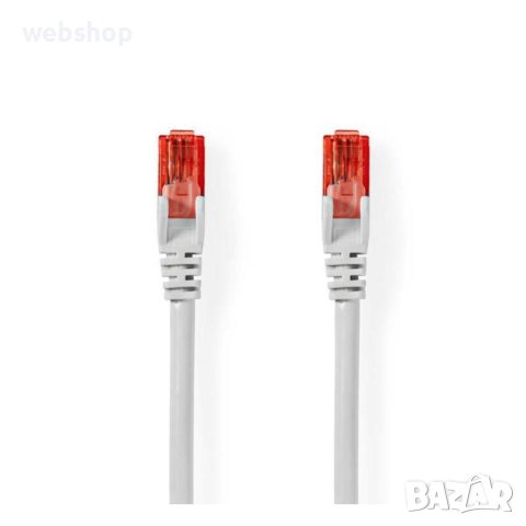 Високоскоростен Кабел за Интернет Nedis , кръгъл, UTP, LAN, PATCH, RJ45 8pin(м), CAT6, 10m, снимка 1