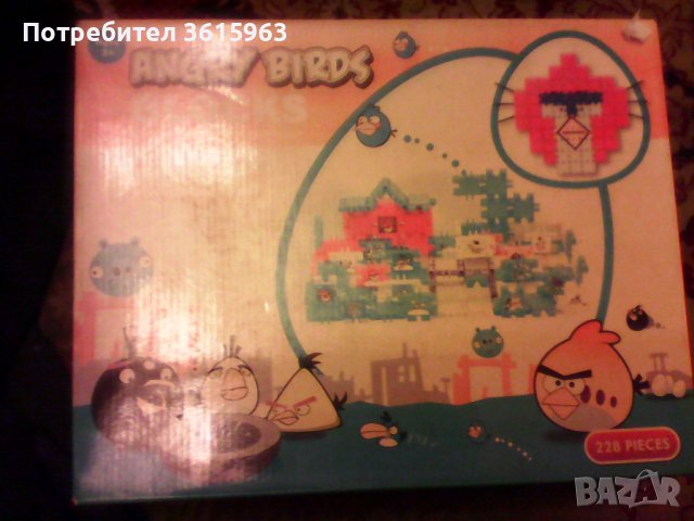 Конструктор Angry Birds 228 елемента
