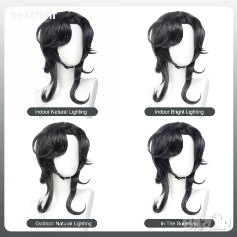 Аниме перука синьо сива Fifth Personality Knight, снимка 2 - Аксесоари за коса - 50962202