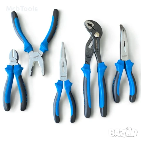 Професионален комплект клещи 5 части  HAWEK, снимка 3 - Клещи - 50479326