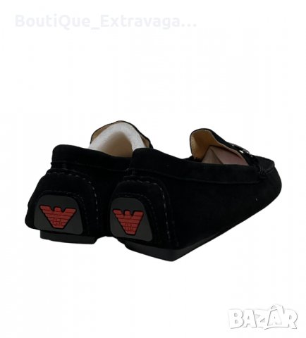 Мъжки мокасини Emporio Armani Black !!!, снимка 3 - Мокасини - 40124478
