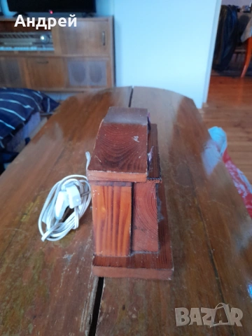 Стара дървена декорация,лампа, снимка 5 - Други ценни предмети - 53379896