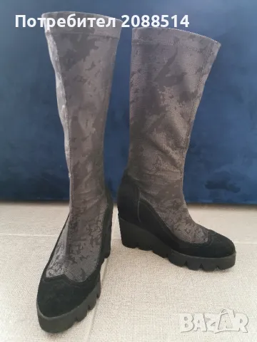 Ефектни ботуши на платформа, снимка 3 - Дамски ботуши - 47981956
