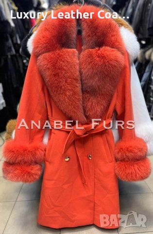 Дамско палто от естествен косъм лисица , снимка 4 - Палта, манта - 34851464