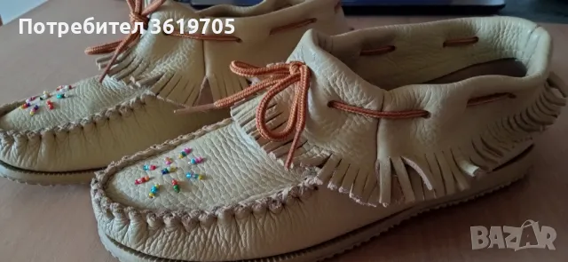 Дамски обувки Ръчно изработени мокасини естествена кожа размер 38, снимка 5 - Дамски ежедневни обувки - 49761333