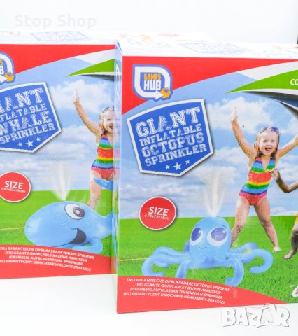 НОВО Воден разпръсквач надуваем Октопод/Кит Водно забавление , снимка 2 - Басейни и аксесоари - 33724295