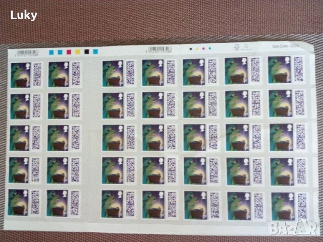 Коледни марки-Обединено кралство Великобритания.Последни марки издадени с лика на Кралицата., снимка 2 - Филателия - 46653990