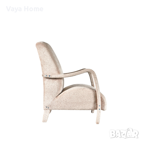 Кресло, Aura, Бежов, снимка 2 - Дивани и мека мебел - 44711658