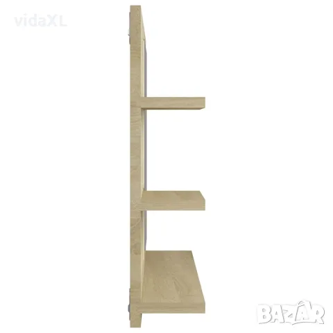 vidaXL Огледало за баня, дъб сонома, 60x10,5x45 см, инженерно дърво, снимка 5 - Огледала - 56147851