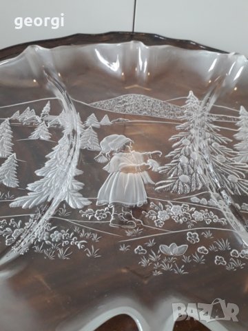 Немско коледно плато ордьовър Walter glass    17/1, снимка 4 - Колекции - 31942581