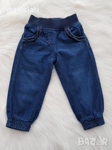 Бебешки дънки  6-9 месеца, снимка 3 - Панталони и долнища за бебе - 31905187