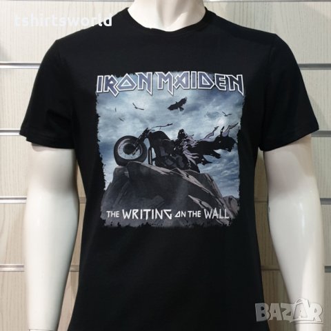 Нова мъжка тениска на музикалната група Iron Maiden – The Writing On The Wall , снимка 8 - Тениски - 35623284