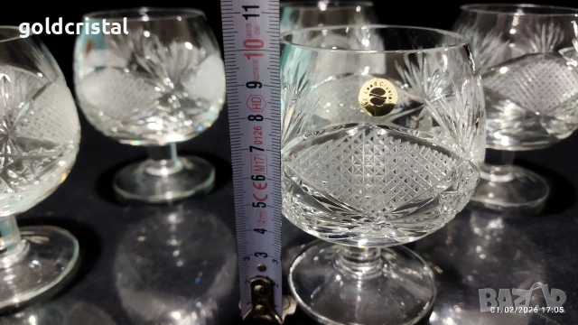кристални чаши , снимка 3 - Антикварни и старинни предмети - 53308229