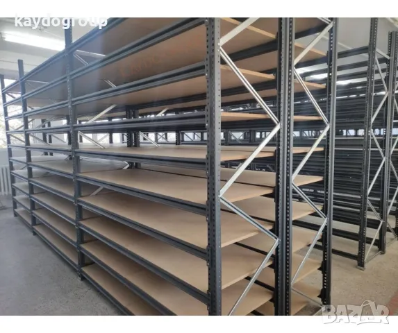 ПРОМО!!!Метален стелаж за склад - ръчна обработка тежки товари H200;L187;D70сm; 4 нива, снимка 3 - Стелажи и щандове - 42804084