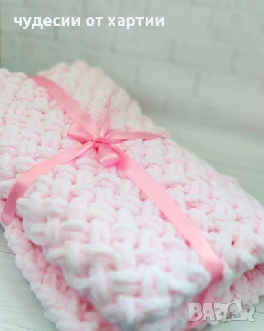 ръчно плетено бебешко одеалце Ализе Пуфи , снимка 2 - Декорация за дома - 51517713
