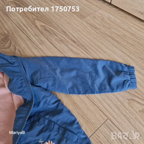 Памучно яке с цветя Lupilu, снимка 6 - Детски якета и елеци - 49993012