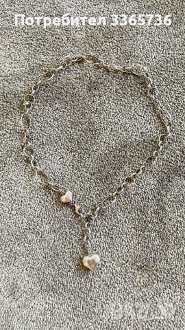 Сребърно колие, снимка 3 - Колиета, медальони, синджири - 39641082