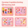 EVERGD Busy Board Montessori Универсална 7 в 1 образователна дъска, (еднорог, 3 слоя), снимка 3
