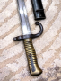 Френски щик нож байонет тесак Шаспо Chassepot M1866 еднакви номера , снимка 3