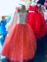 Празнична рокля с обръч,пайети и брокат , снимка 1 - Детски рокли и поли - 36476757