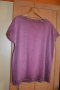 Макси тениска пурпурен цвят, с надпис и перли, снимка 2