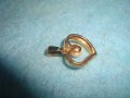 ПОЗЛАТЕНО ПЕРЛЕНО СЪРЧИЦЕ АРТ НУВО СТИЛЕН КРАСИВ МЕДАЛЬОН ВИНТИДЖ ПЕНДАНТ 56451, снимка 4