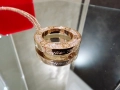 CARTIER Love Rose Gold Large Paved Diamonds Pendant Дамскo Колие, снимка 8
