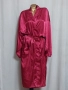 Collection 46/48 Сатенен халат бордо, снимка 4