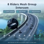 Asmax S1 Мотоциклет Bluetooth интерком с 3 режима на интерком, Mesh комуникация за 8, снимка 2