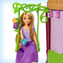 Кукла Disney Princess Кулата на Рапунцел кукла Рапунцеп Замък Mattel, снимка 9