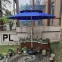 Градински Чадър С UV Защита С Ветроустойчива Клапа И Двоен Покрив – 220/220 см Код P591, снимка 7