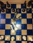 Шах табла 48/48 от соца с дървени фигури и пулове, снимка 16